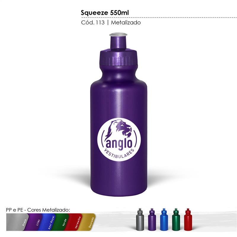 Squeeze 550ml Metalizado