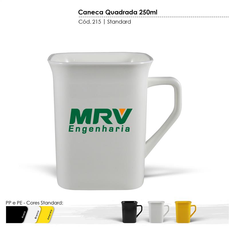 Caneca Quadrada - 250 ml