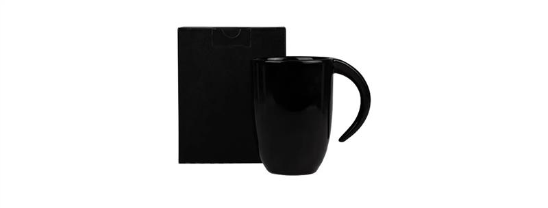 Caneca Em Cermica Preta - 350Ml